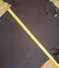 Vintage Claiborne T-Shirt Mens XLarge Ribbed Black Pullover Y2K Cotton Polyester
