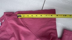 Lacoste men women’s size L pink relaxed fit graphic print unisex cotton t shirt