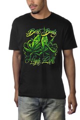 Best Buds High Life Marijuana 420 Weed Pot Cannabis Stoner Funny Graphic T-Shirt