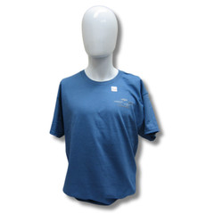 Joe Blow T’s Chevrolet All Over Logo Print Indigo Cotton Preshrunk T-Shirt