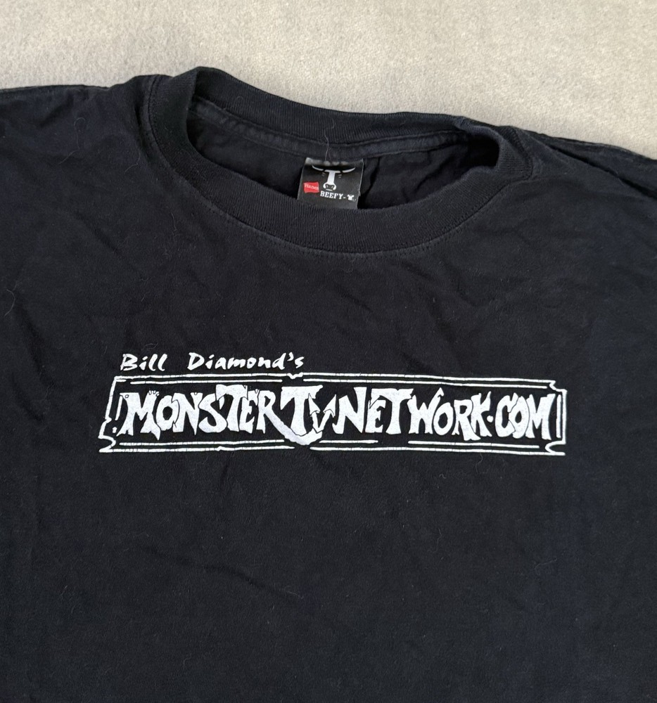 Vintage Bill Diamond Monster TV Horror Puppet Show Promo Shirt 2X XXL Jim Henson