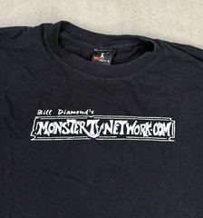 Vintage Bill Diamond Monster TV Horror Puppet Show Promo Shirt 2X XXL Jim Henson