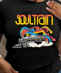 T-Shirt featuring Soul Train in Retro Colorful Gradient Print