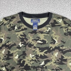 Polo Ralph Lauren Shirt Mens Large Camo Thermal Base Long Sleeve Hiking Outdoor