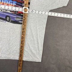 Vintage Fruit Of The Loom Best T Shirt Men XL Heather Gray Hinckley Mopar Muscle
