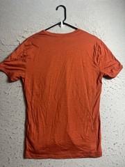 Icebreaker Merino Shirt Medium M Orange Crew Wool Nylon Outdoor Hiking Mens