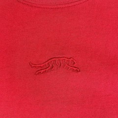 Sun Day Red Tiger Woods Men’s Medium T-Shirt Red SDR Embroidered Logo Cotton