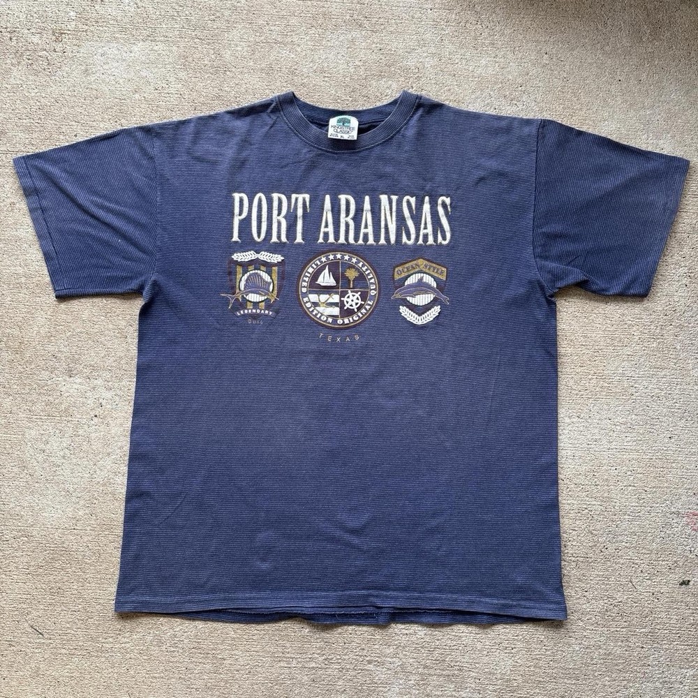KingStreeClassic Men’s Port Aransas Made In USA Single Stitch Graphic Shirt XL