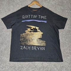Zach Bryan T-Shirt Adult 2XL The Quittin Time Tour 2024 One Of These Days Merch