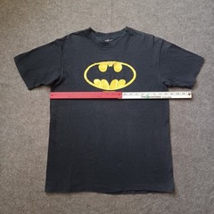 Vtg Batman T Shirt Mens L Black DC Comics Retro Movie Film Tee Single Stitch 80s