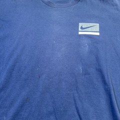 VTG Nike Y2K 00s Classic Essential Shirt Sz XL Worn Faded Cut Tag See Pics