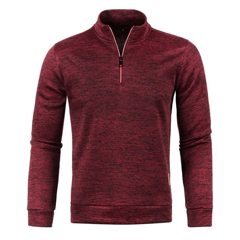 Men’s Half Zip Pullover Sweatshirt Turtleneck Long Sleeve Streetwear Jacket