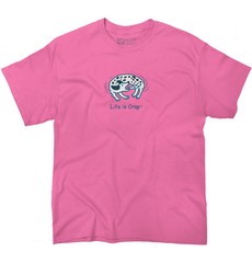 Life is Crap Dog Tail Chase Pet Owner Gift Adult Short Sleeve Crewneck Tee