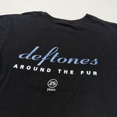 Deftones Around the Fur 25 Year Anniversary Graphic Mens Shirt L Black Gildan