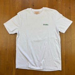 Fera Made To Last White Green Organic Cotton T Shirt Size Medium