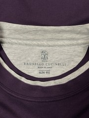 BRUNELLO CUCINELLI Luxury Casual Formal Layered Purple Vintage Shirt RRP750$+