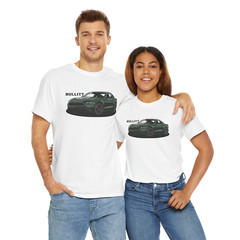 DigiRods Ford Bullitt Edition Mustang GT 2019 Model Cartoon Car White T Shirt