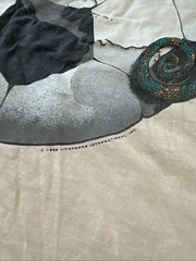 Vintage T Shirt 1995 Soccer Graphic Print Men’s XL Cream Cotton World Cup