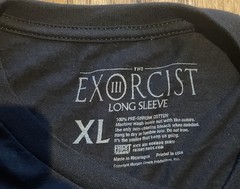 Fright Rags The Exorcist III Long Sleeve Shirt XL Rare Horror Movie