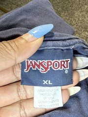 Vintage 90s Collegiate Navy Faded JanSport Howard University T-Shirt XL Boxy
