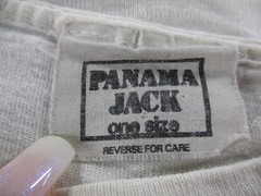 Vintage Panama Jack Shirt Mens Large White Special Edition Graphic Made USA