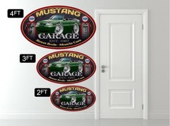 1987-93 Ford Mustang 5.0 LX Convertible Garage Sign Wall Art Graphic Sticker