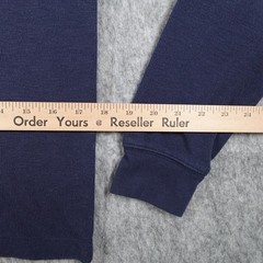J Crew Shirt Mens Small Navy Blue Long Sleeve Soft Textured Tee Crew Neck