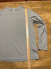Athletic Works Shirt, Men’s Size Medium, Green, Long Sleeve, Crew Neck