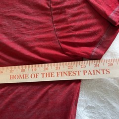 Buckle Black Men’s Red V-Neck T-Shirt XXL Short Sleeve Casual Cotton Blend