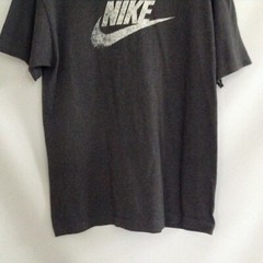 Nike Y2K Mens Dark Gray Straight Hem Short Sleeve Casual Graphic T Shirt Size L