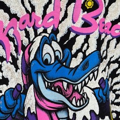 Vintage 1990s Disney Blizzard Beach Ice Gator T-shirt Size XL Black