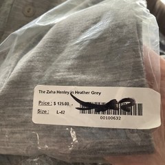 Taylor Stitch Civic The Zaha Henley Merino Wool Heather Gray men’s variety NEW
