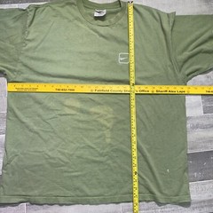 Vintage Nike Shirt White Tag USA Mens XL Green Nike Air Swoosh Check 90s-Flaws