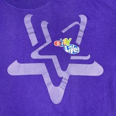 EBAY Shirt Mens XL Purple Live Auction Reseller Promotional Tee Advertising
