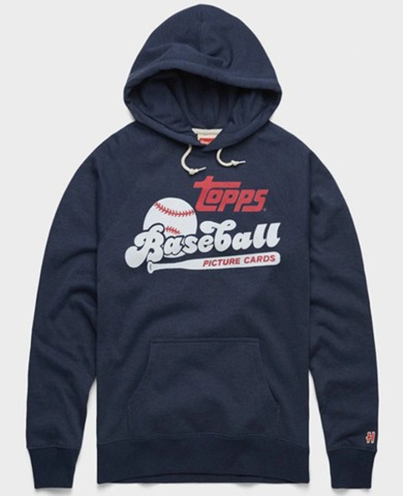 Homage Topps Baseball Picture Cards Retro Hoodie NEW WITH TAGS!^