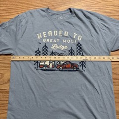 Headed To Great Wolf Lodge GWL Men’s Shirt Size XL Light Blue Relaxed