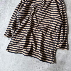 Diesel 00s Striped Henry Neck T-Shirt Short Sleeve Grunge Japan