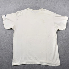Vintage Y2K ASICS T Shirt L White Short Sleeve Sound Mind Sound Body Graphic