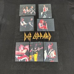 Def Leppard XL Shirt Black Band Cotton Short Sleeve GUC