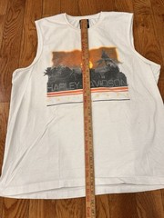 Vintage Harley Davidson Shirt Mens XL White St Thomas US Virgin Islands Tank Top