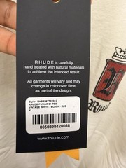 Rhude Fumar 91 Graphic Print Men’s White/Black/Red Cotton Crew Neck T-Shirt XL