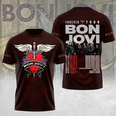 Bon Jovi Forever Tour 2026 T Shirt Size S-5XL