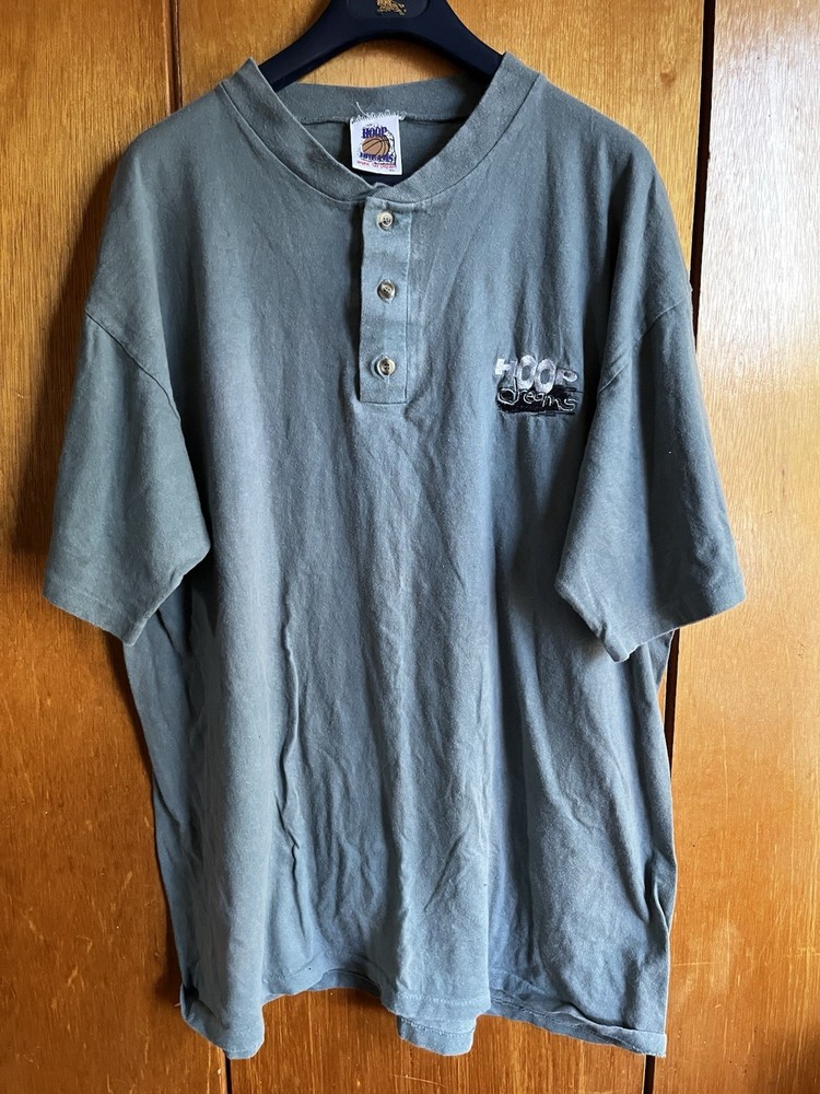 Vintage Hoop Dreams Documentary Shirt Size XL Green Embroidered Single Stitch