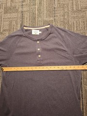 The Normal Brand Henley Shirt Men’s Size XL Long Sleeve Blue Soft