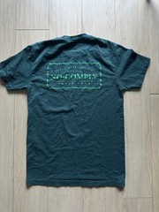 No Comply Green Tshirt Skate Austin Texas Size Small 100% Cotton
