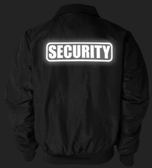 Security charger Heavyweight jacket with Reflective decoration.
