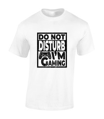 DO NOT DISTURB I’M GAMING MENS T SHIRT COOL PC GAMER CLOTHING GIFT IDEA TOP