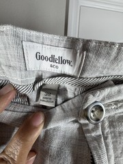 Goodfellow & Co Men’s 38 Shorts Gray Linen Blend Flat Front Summer Casual 10″