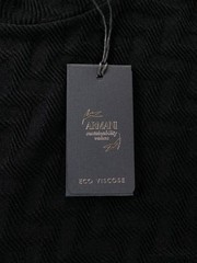 NO CUSTOMS TAX GIORGIO ARMANI mainline black zigzag pattern t-shirt Size Medium