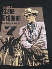 The Magnificent 7 Steve McQueen Car & Motorcycle Show 2023 T-Shirt Men’s 2XL